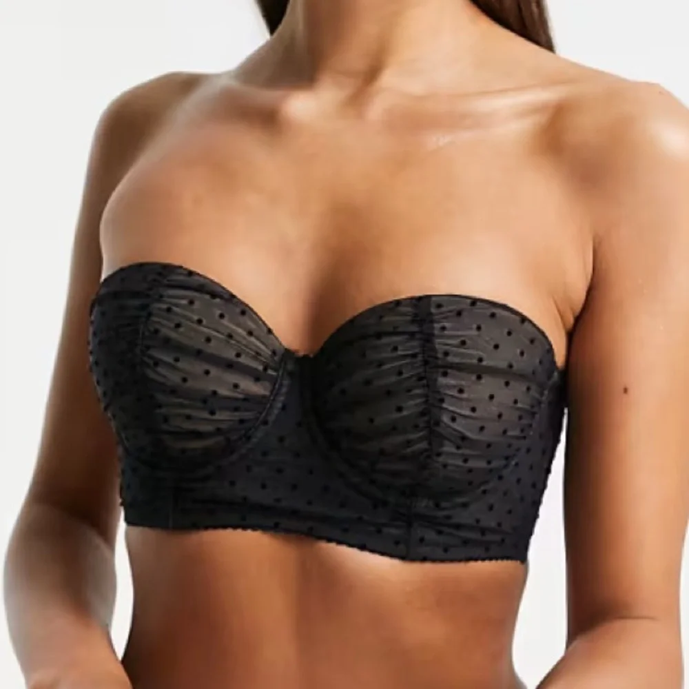 Dorina x Raye Natalie Don’t Mesh Dot Bra Top Removable Straps 34C
